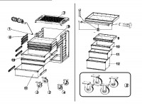 USAG 516 SP7V Type 1 Roller Cabinet Spare Parts
